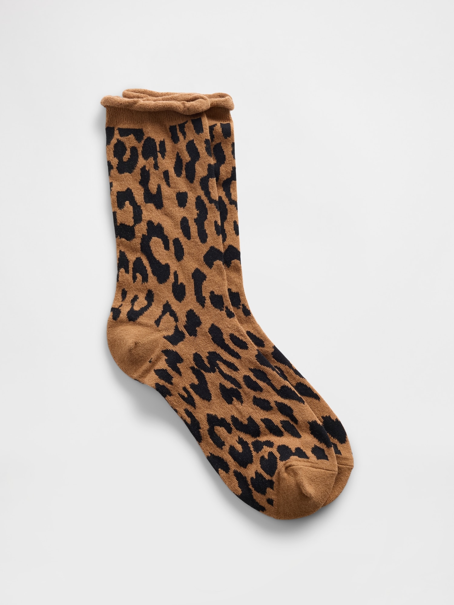 Gap レオパード ラッフルフリル クルーソックス Gap レオパード ラッフルフリル クルーソックス