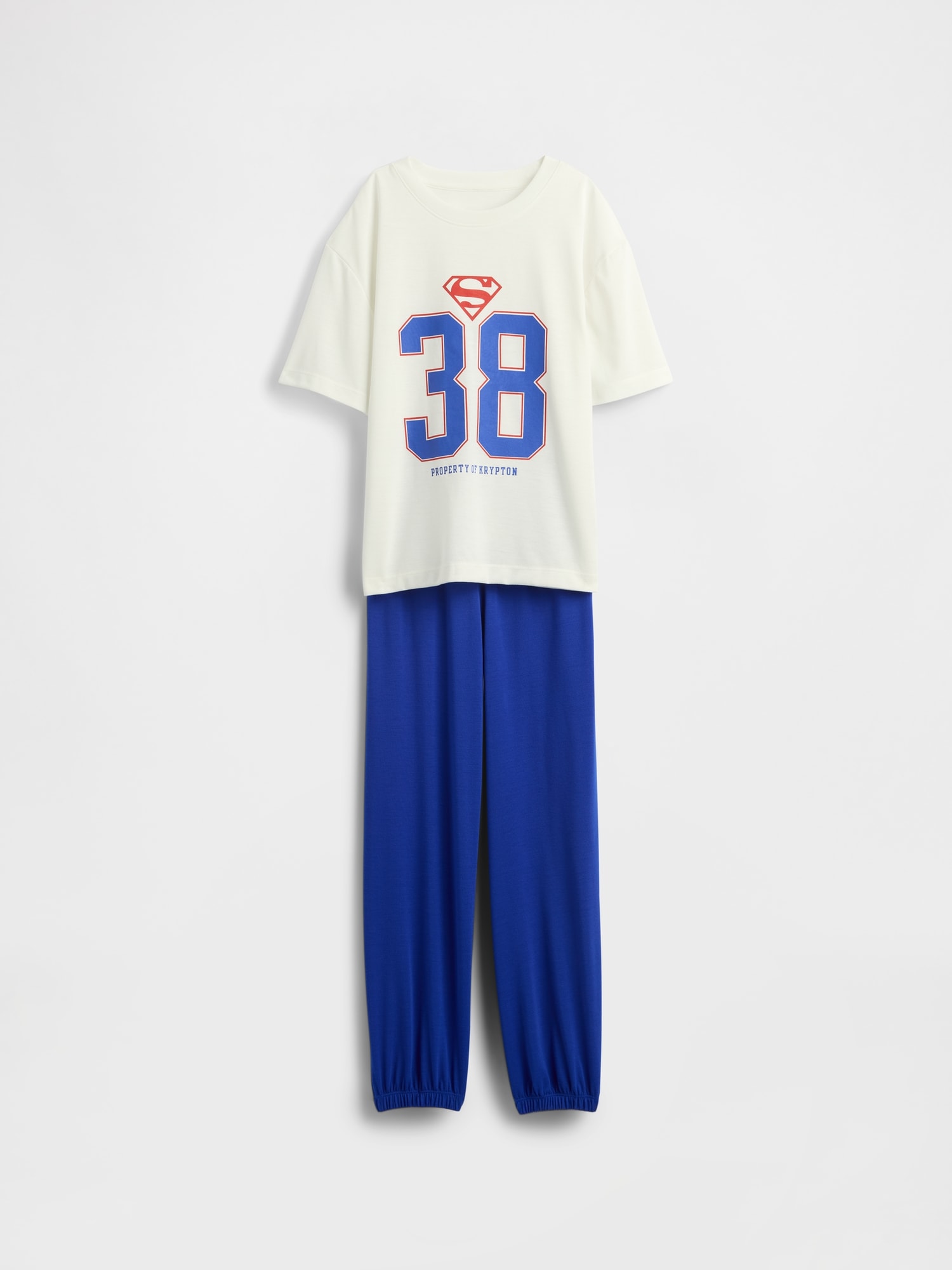 PANTALON DE JOGGING SURDIMENSIONNÉ EN MATIÈRE RECYCLÉE SUPERMAN POUR ENFANT