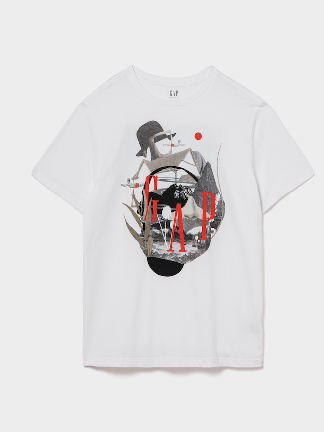 Gap Japan 30周年 Back 2 Back Tシャツ-0