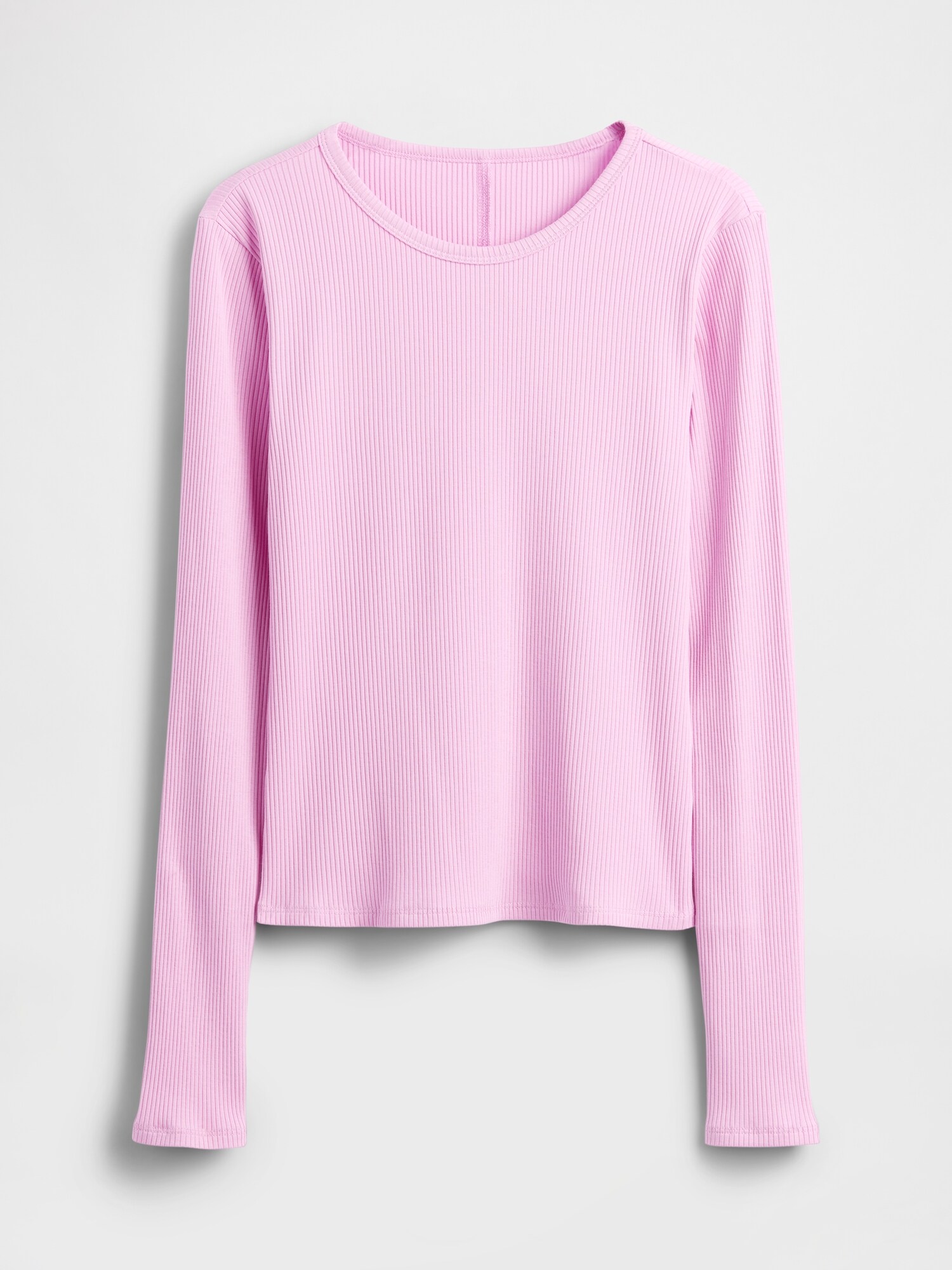 モダンリブ クロップドTシャツ-3