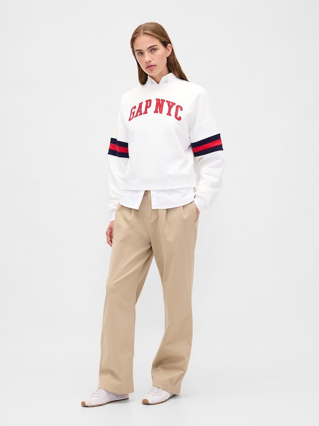 ヴィンテージソフト GAPロゴ ウェッジ スウェットシャツ-1