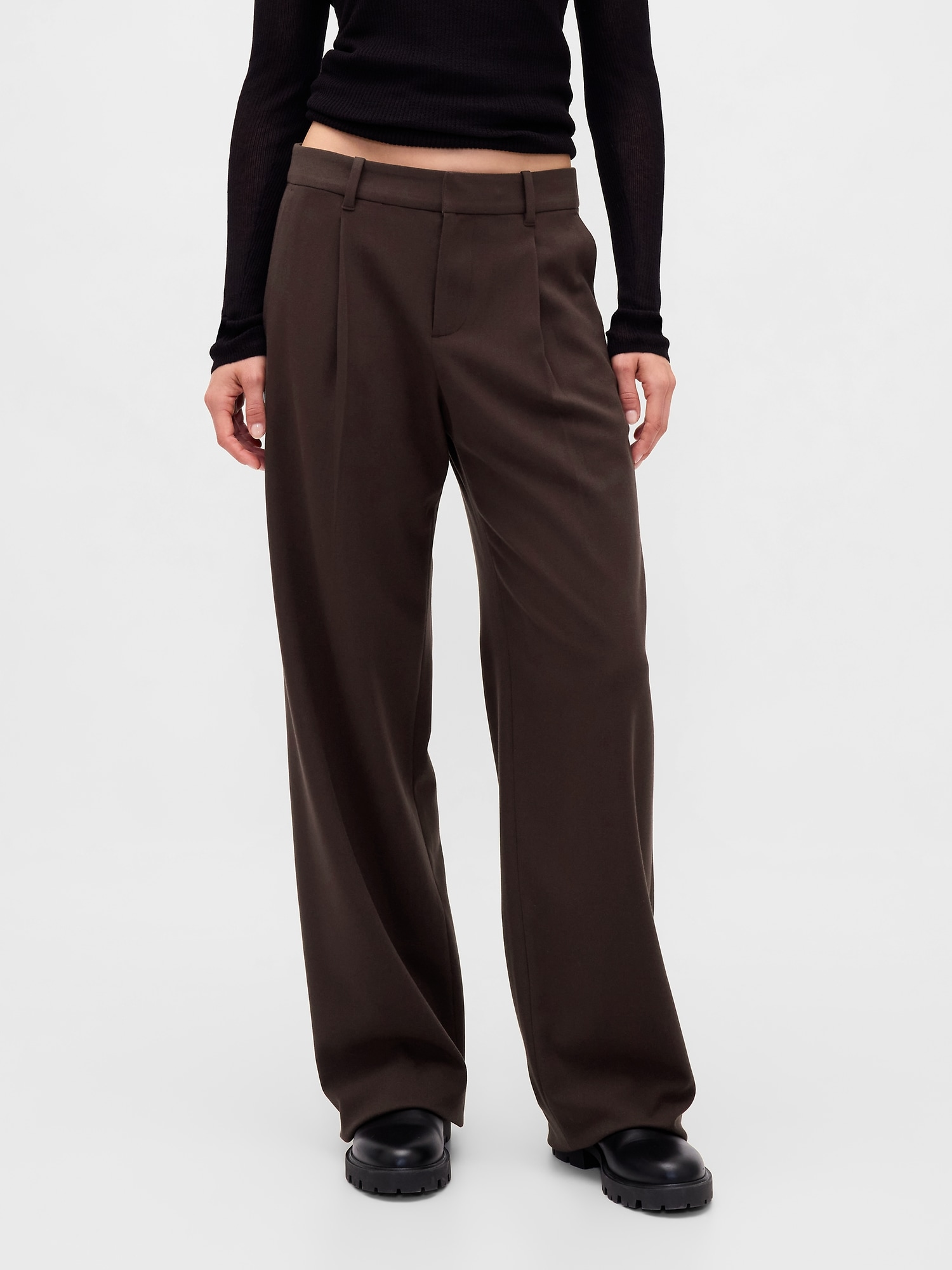 365 Low Rise Brushed Twill Pleated Trousers