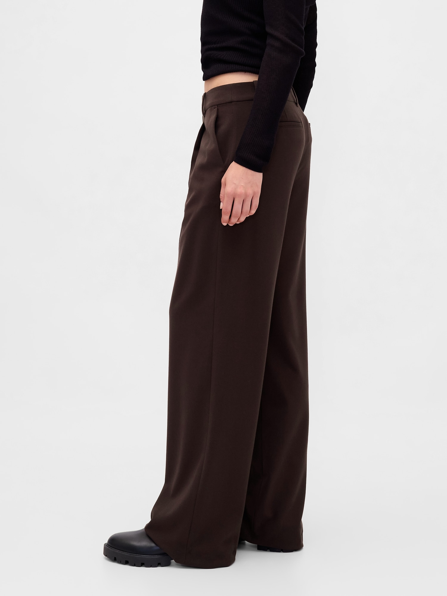 365 Low Rise Brushed Twill Pleated Trousers