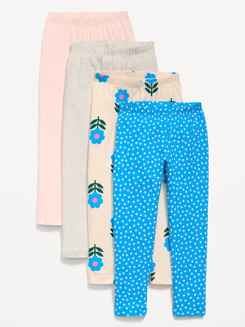LEGGING PLEINE LONGUEUR EN JERSEY POUR TOUTE-PETITE FILLE (PAQUET DE 4)
