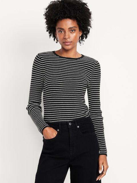 CHANDAIL RAS DU COU CÔTELÉ SOSOFT LÉGER