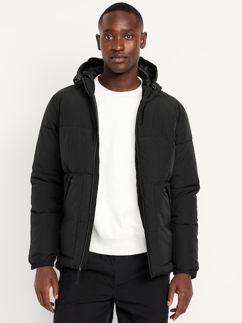 Frost-Free Water-Resistant Hooded Puffer Jacket