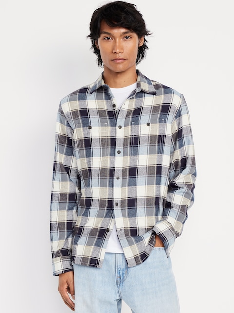 CHEMISE À CARREAUX EN FLANELLE AVEC POCHE