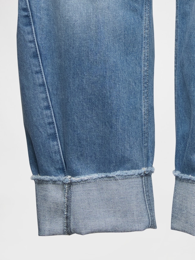 ハイライズ ロールアップ バレルデニム-5