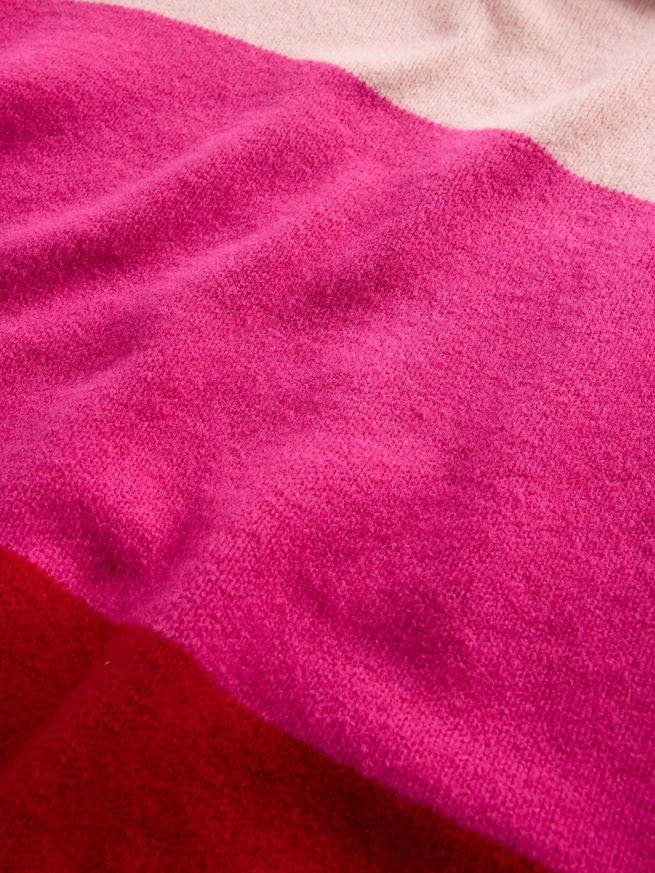 CashSoft カシミヤタッチ ストライプ チュニックセーター (キッズ)-4