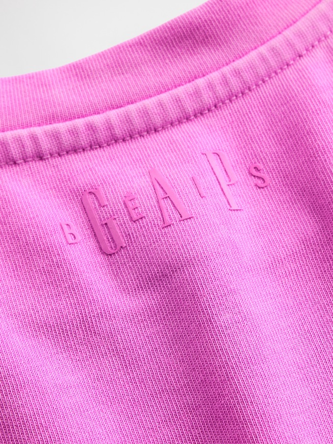 Gap &times; B&Eacute;IS オーガニックコットン ヴィンテージソフト クロップド グラフィックTシャツ-4