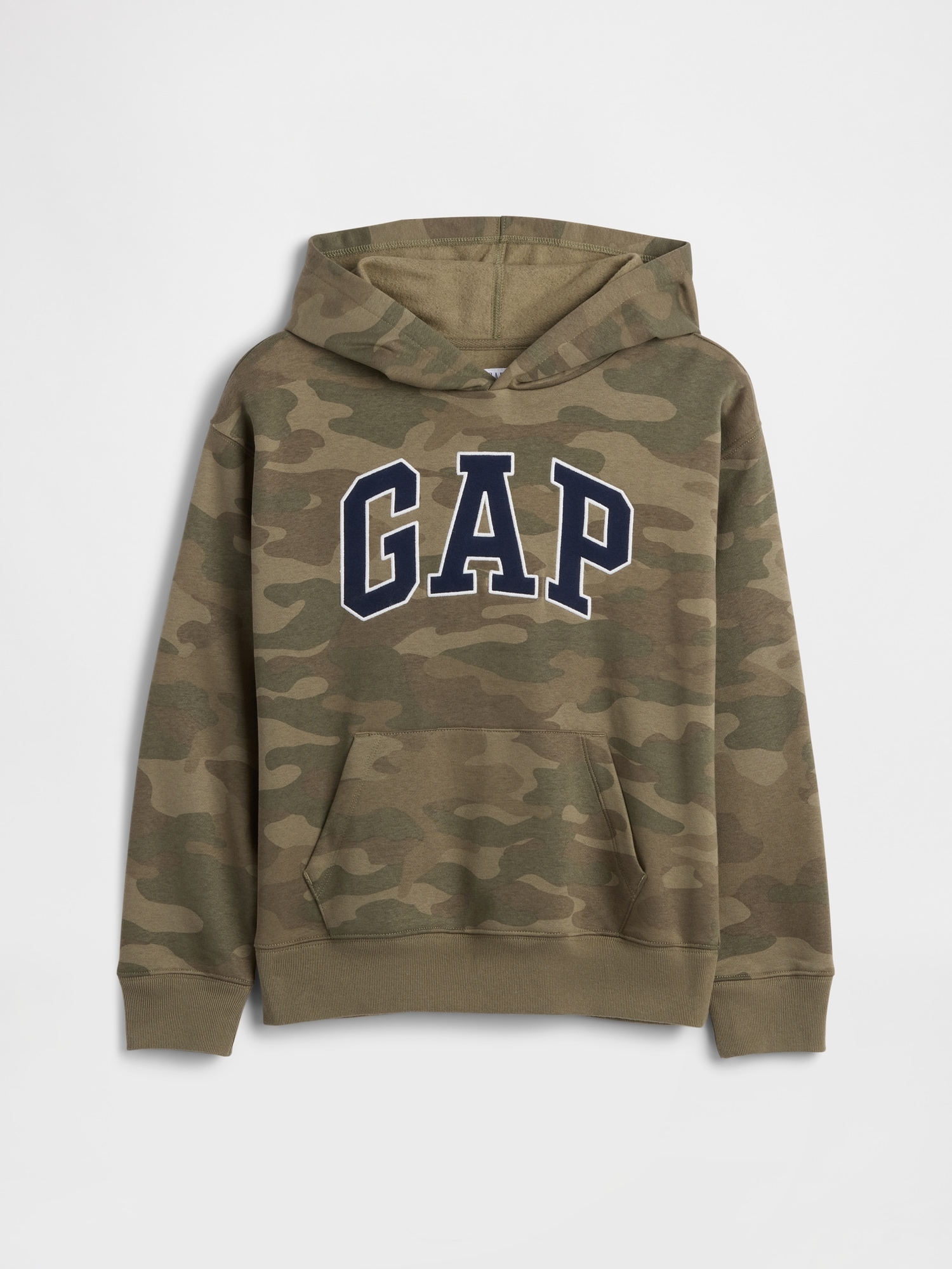 Kids relaxed gap logo camo hoodie