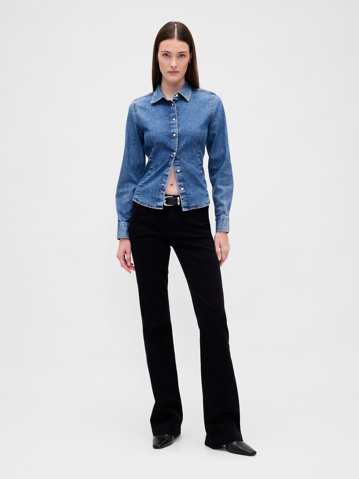 Denim Fitted Shirt