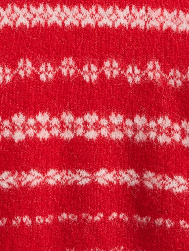 ふわもこ オーバーサイズ クルーネックセーター-3