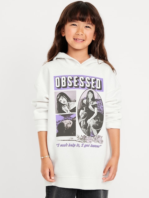 Olivia Rodrigo™ Oversized Graphic Tunic Pullover Hoodie for Girls