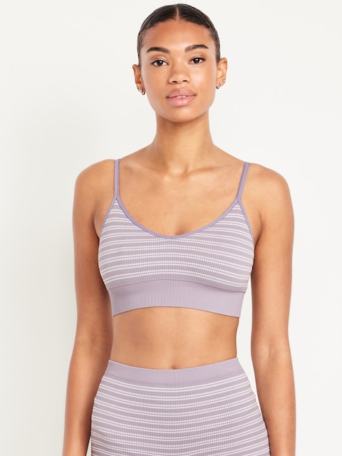 Seamless Ribbed Longline Bralette