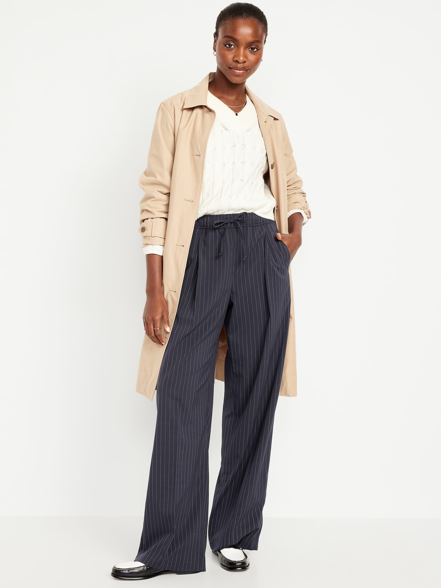 cute dress pants for women Cute Navy Tropical Print Flowy Pants | Trendy Women's Pants