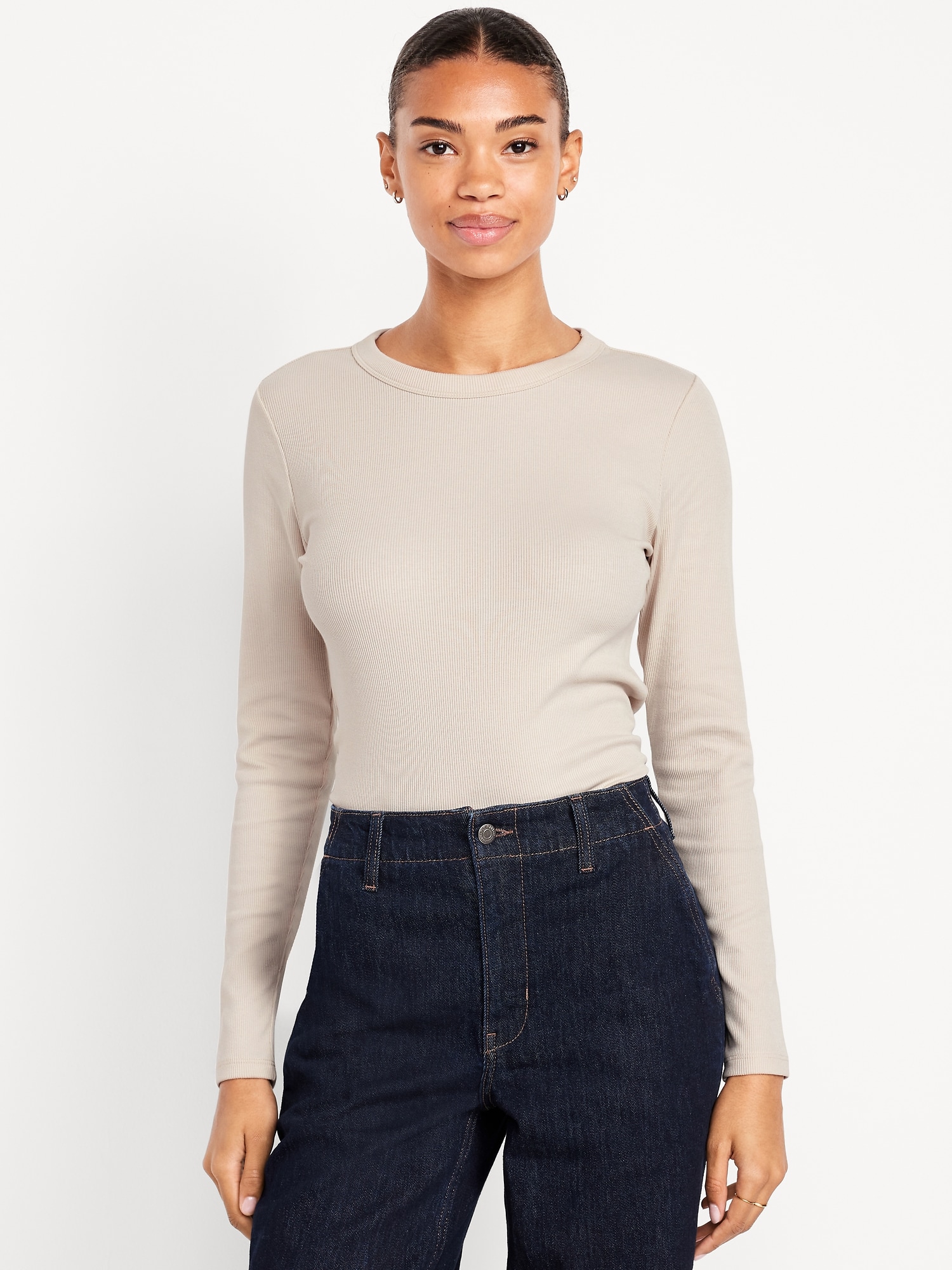Snug Long-Sleeve Crew-Neck T-Shirt