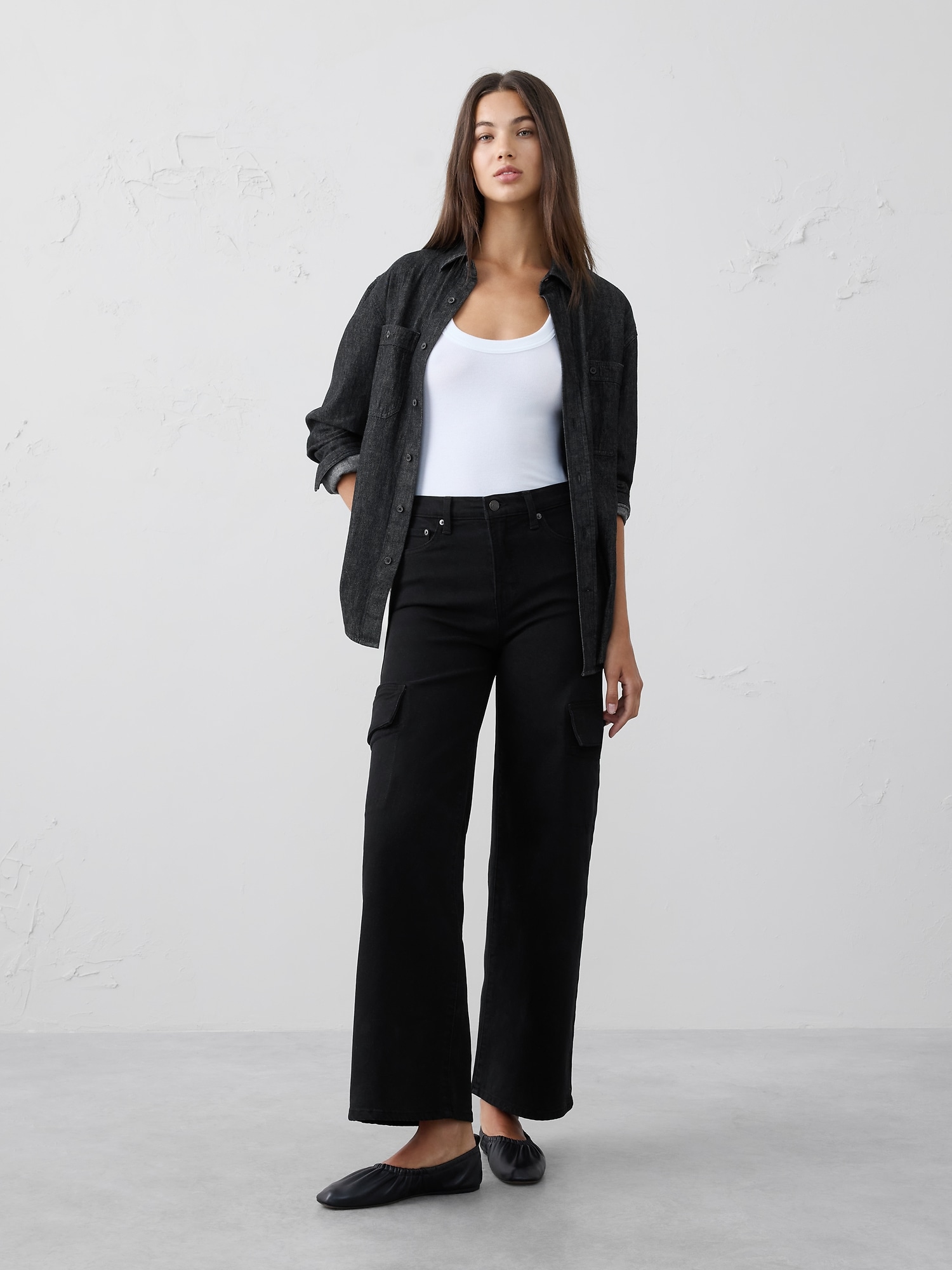 Straight High-Rise Cargo Jean