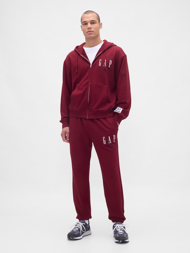 30th アニバーサリー ヘビーウェイト フレンチテリー GAPロゴ ジップアップパーカー-1