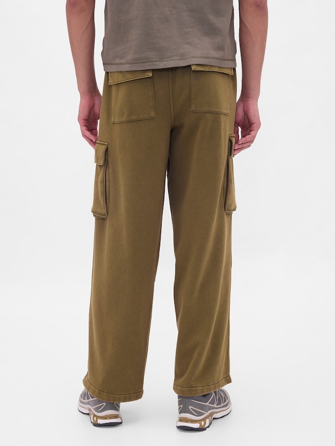 ヴィンテージソフト バギー カーゴスウェットパンツ-2