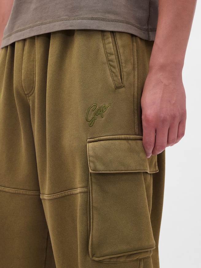 ヴィンテージソフト バギー カーゴスウェットパンツ-4