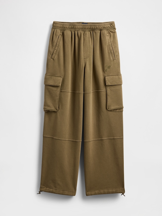 ヴィンテージソフト バギー カーゴスウェットパンツ-5