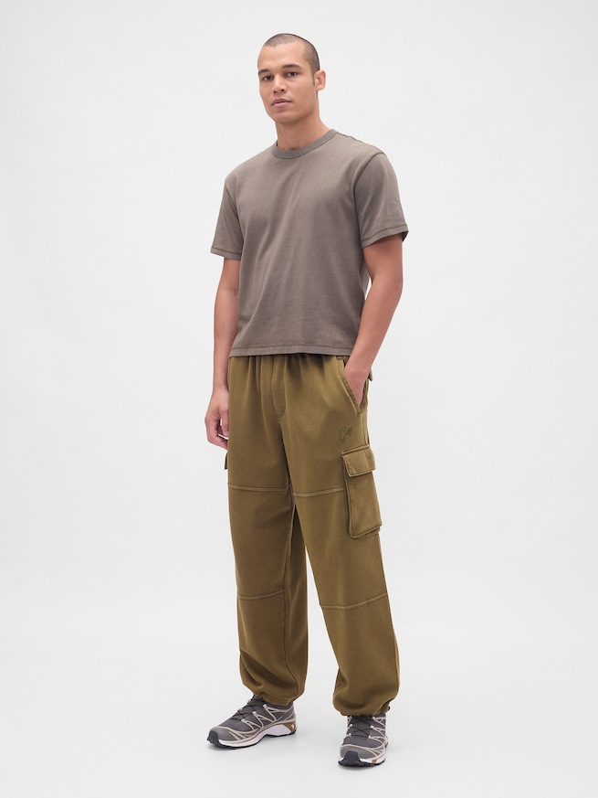 ヴィンテージソフト バギー カーゴスウェットパンツ-0