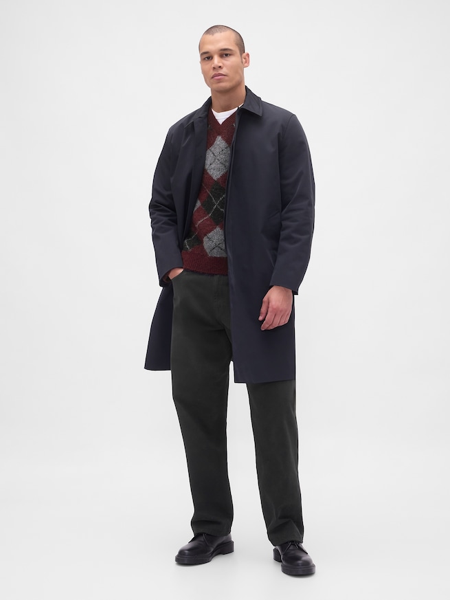 ブラッシュド アーガイルセーター-1