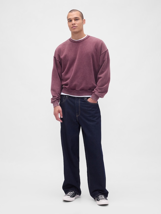 ヘビーウェイト クロップド スウェットシャツ-1