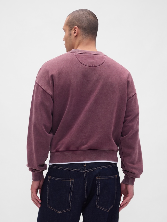 ヘビーウェイト クロップド スウェットシャツ-2