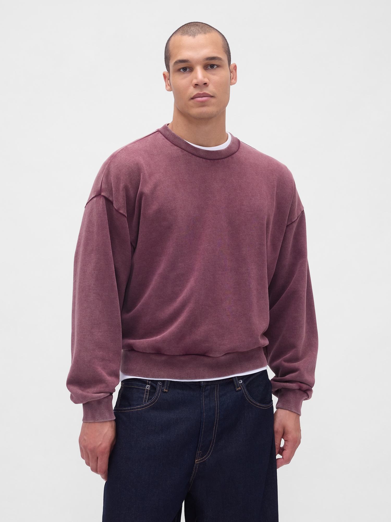 Gap ヘビーウェイト クロップド スウェットシャツ Gap ヘビーウェイト クロップド スウェットシャツ