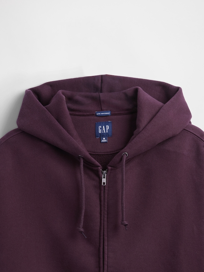 エクストラヘビーウェイト フレンチテリー ジップアップパーカー-3