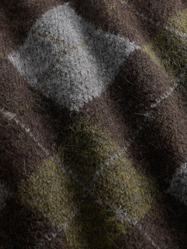 ブラッシュド アーガイルセーター-3