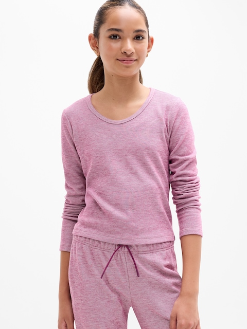 Athleta Girl Cozy Rib Scoop Top