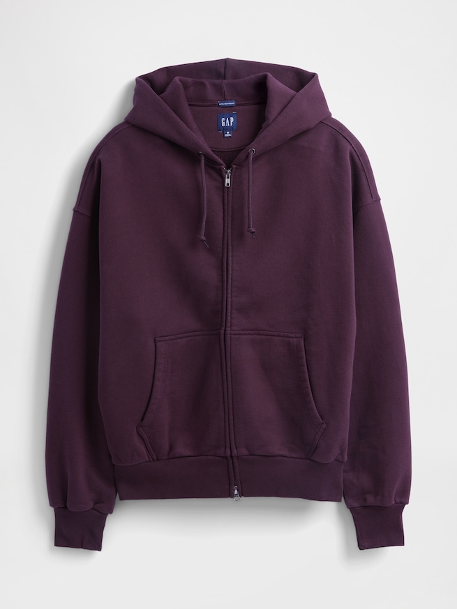 エクストラヘビーウェイト フレンチテリー ジップアップパーカー-4