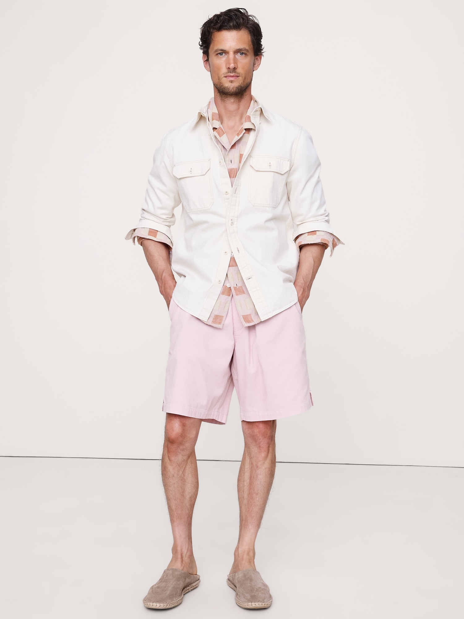 9.5" Loose Corduroy Pull-On Short