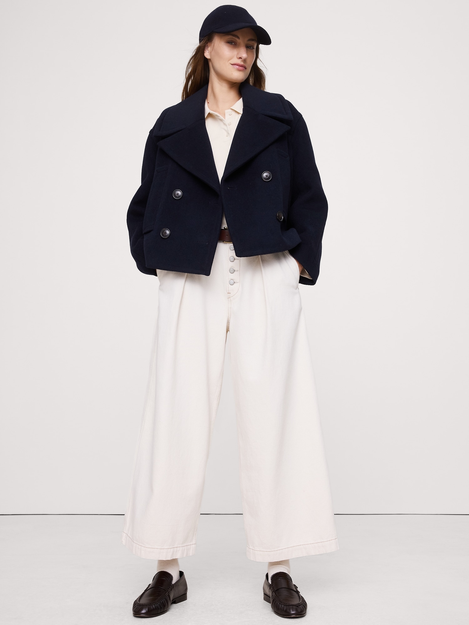 イタリアン メルトン ウール ブレンド カーコート-0