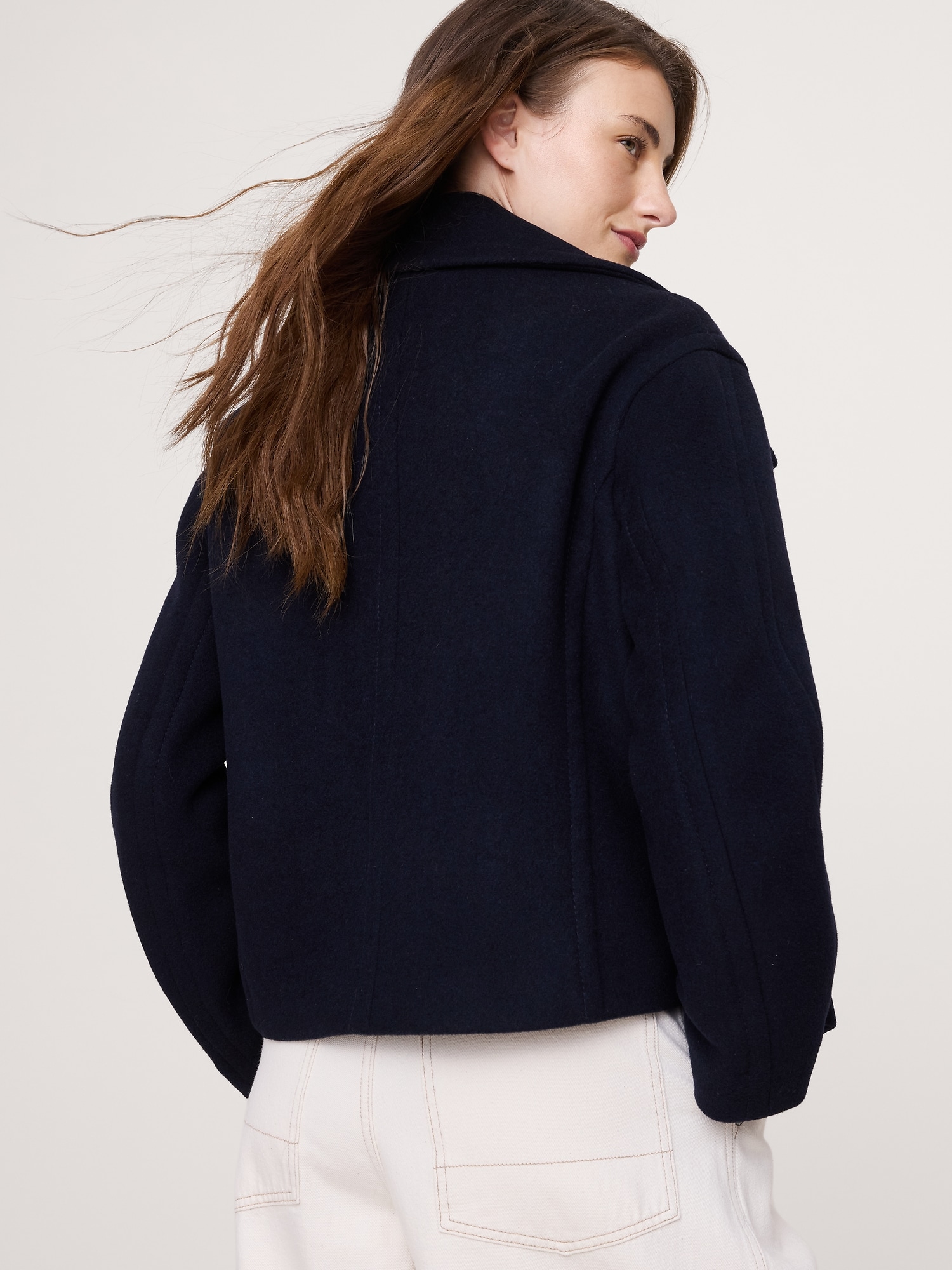 イタリアン メルトン ウール ブレンド カーコート-1