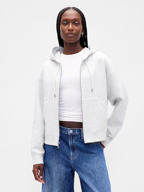 GapFit オーバーサイズ ジップアップパーカー
