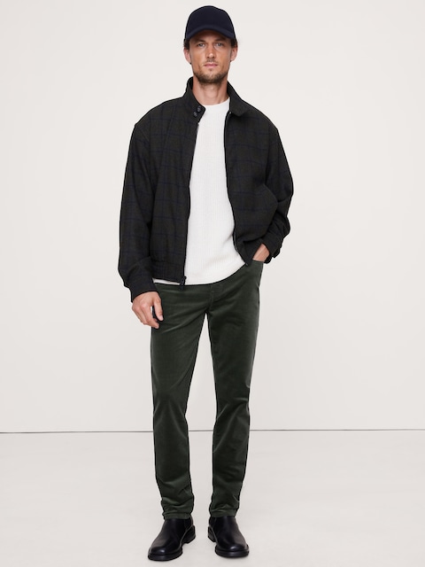 PANTALON VOYAGEUR ÉTROIT EN VELOURS CÔTELÉ