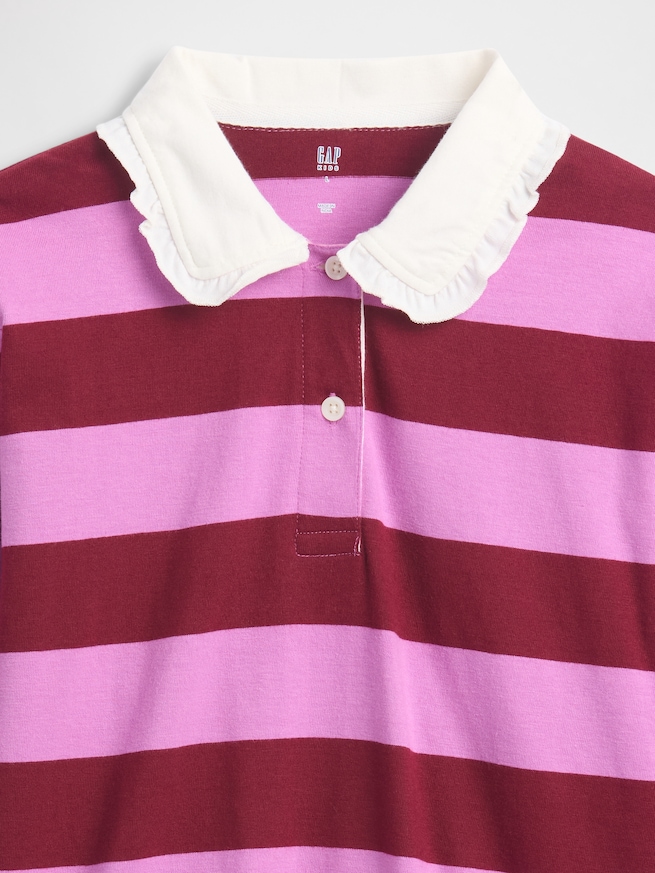 オーバーサイズ ラグビー ポロシャツ (キッズ)-2