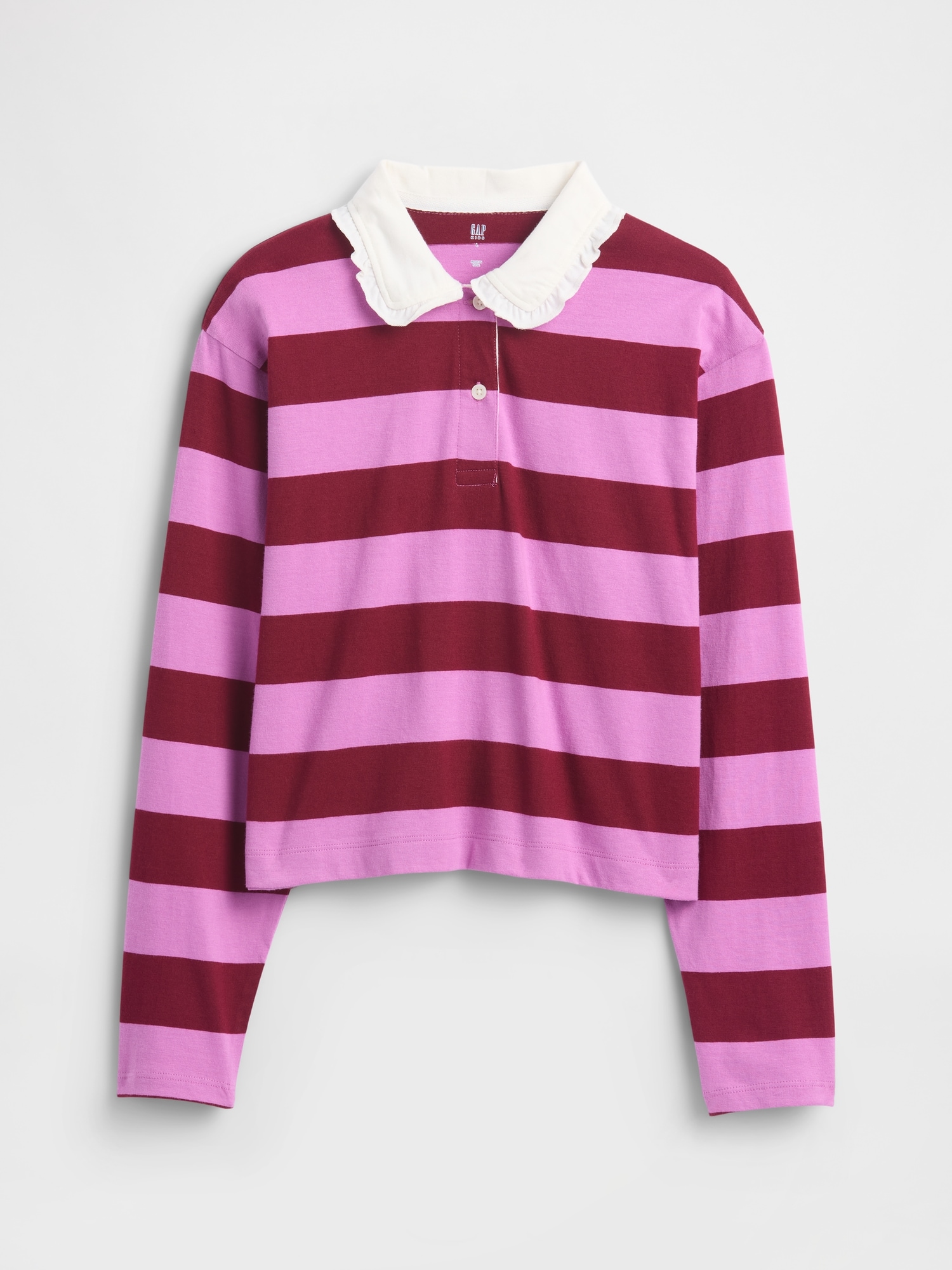 Gap オーバーサイズ ラグビー ポロシャツ (キッズ) Gap オーバーサイズ ラグビー ポロシャツ (キッズ)
