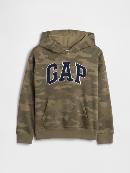 リラックスフィット GAPロゴ カモフラージュ パーカー (キッズ)