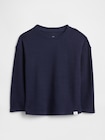 babyGap ワッフルニット クルーネックTシャツ-0