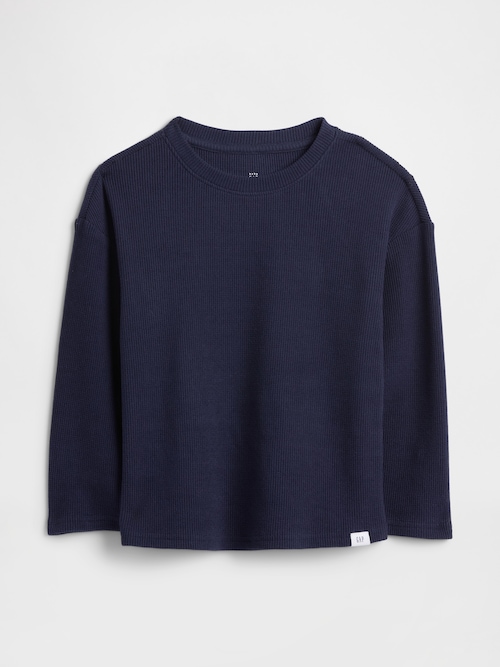 babyGap ワッフルニット クルーネックTシャツ