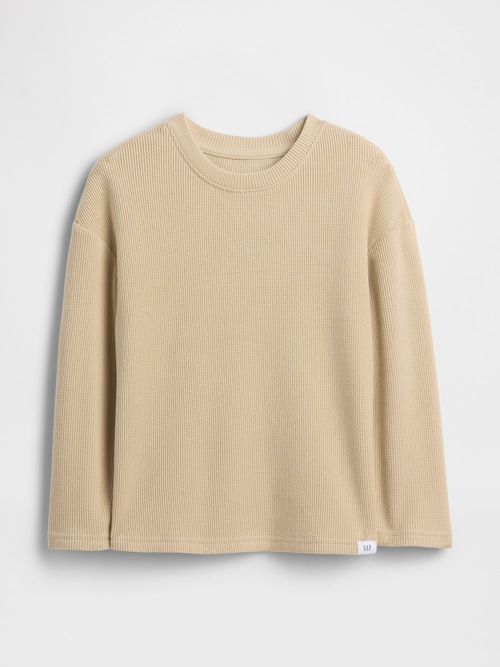 babyGap ワッフルニット クルーネックTシャツ