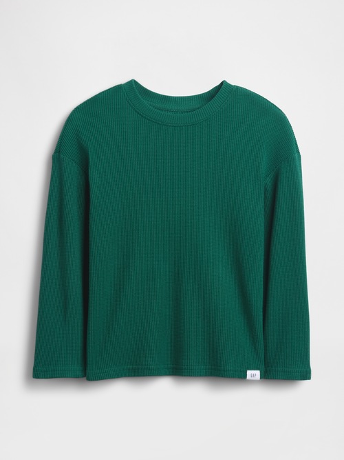 babyGap ワッフルニット クルーネックTシャツ