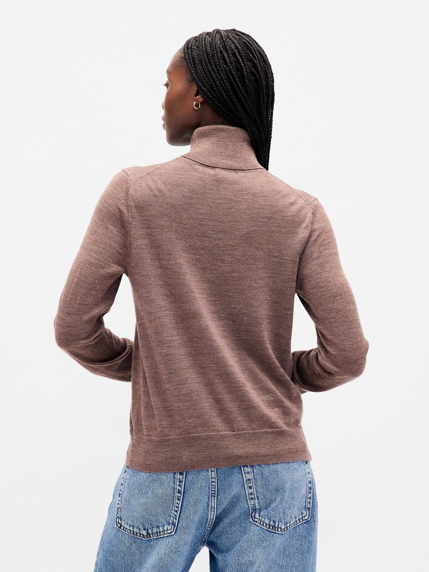 100% Merino Wool Turtleneck Sweater