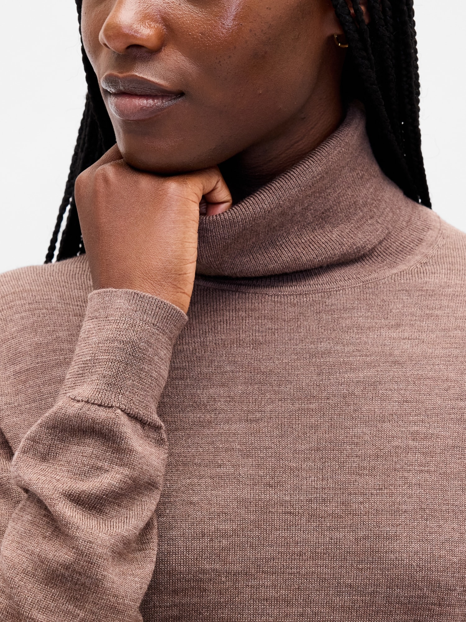 100% Merino Wool Turtleneck Sweater