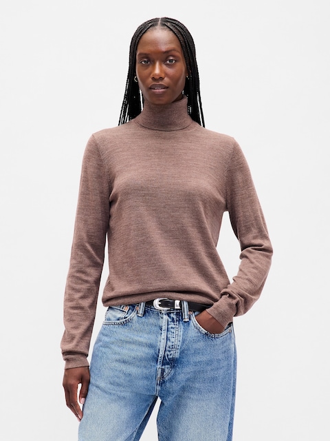 100% Merino Wool Turtleneck Sweater